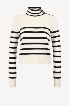 Femme Frame Col Roule Mariner En Blanc Casse