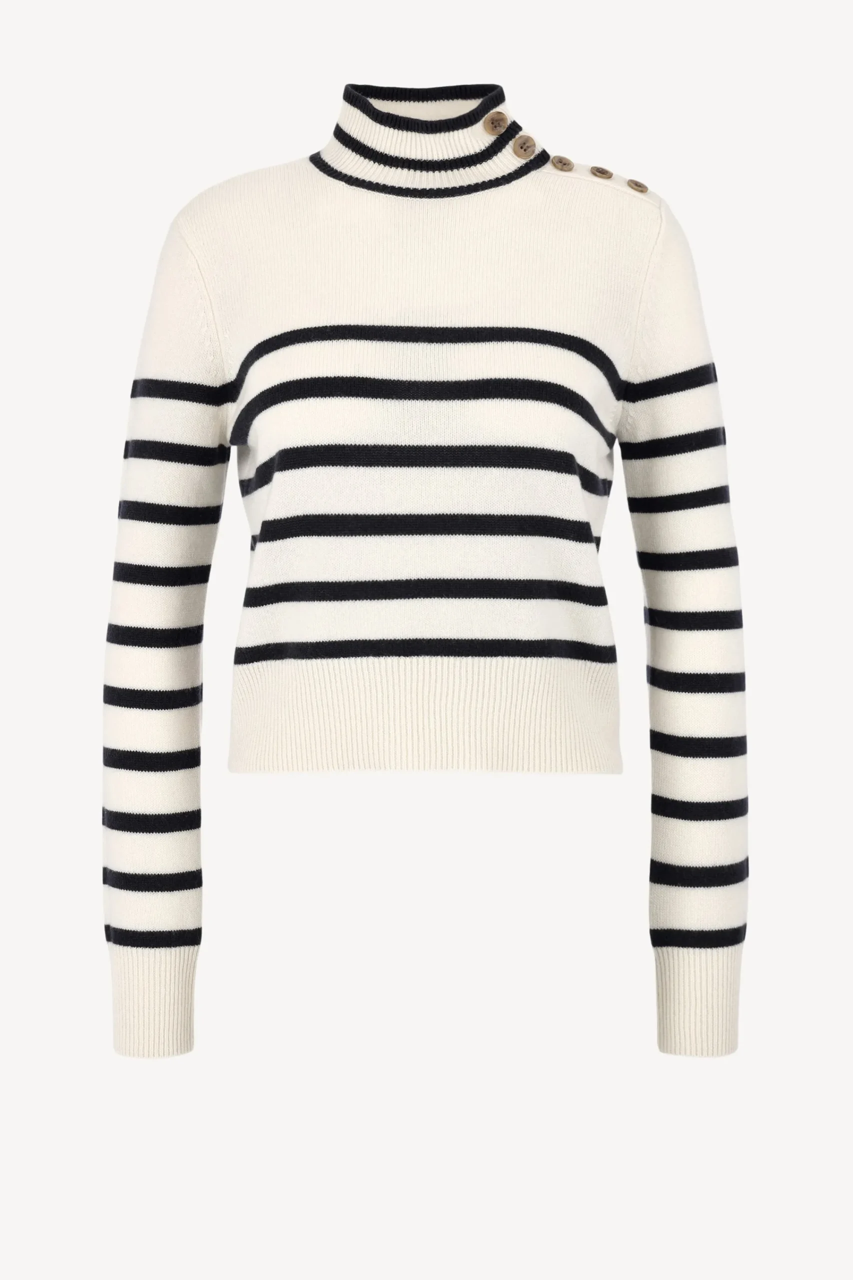 Femme Frame Col Roule Mariner En Blanc Casse