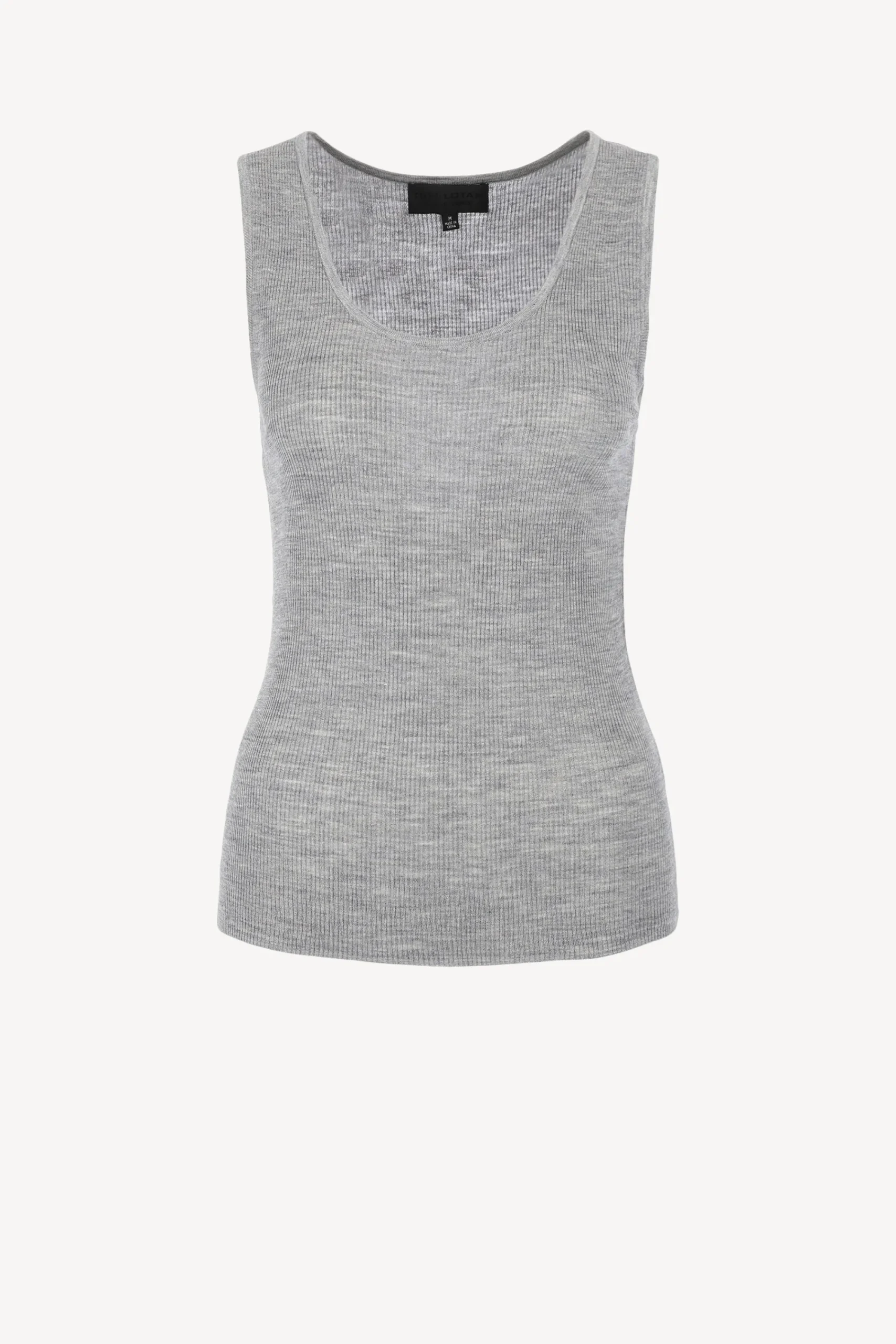 Femme Nili Lotan Debardeur Becky En Gris Melange