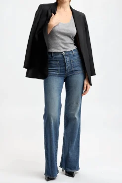 Femme Nili Lotan Debardeur Becky En Gris Melange