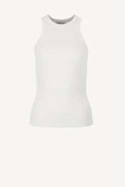 Femme Anine Bing Debardeur Eva En Blanc