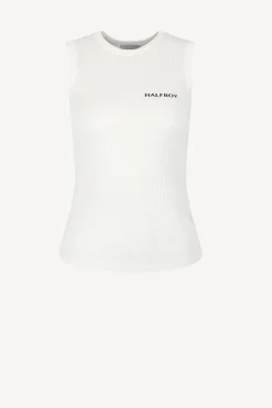 Femme Halfboy Debardeur En Blanc