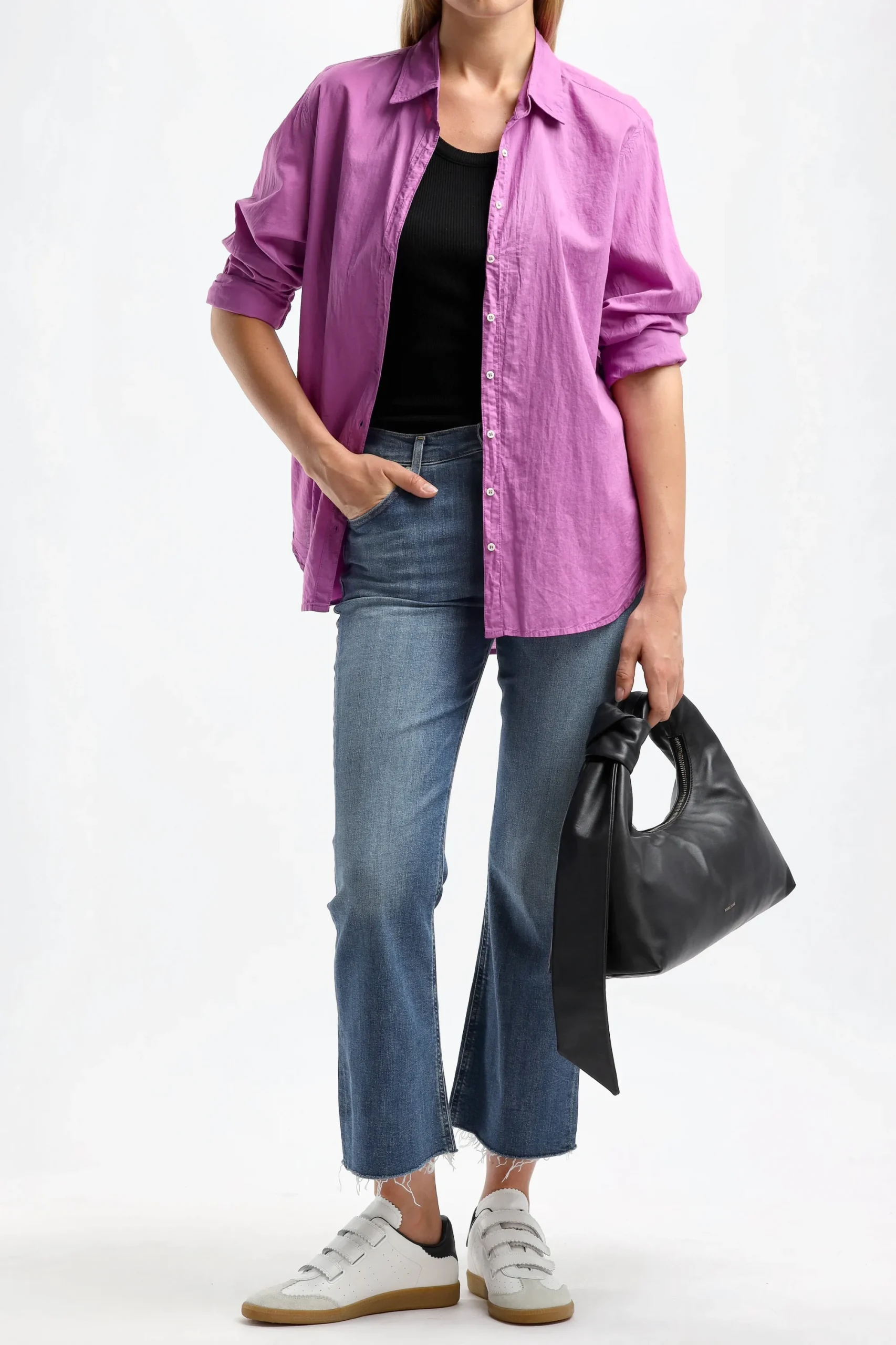 Femme Agolde Debardeur Poppy En Noir