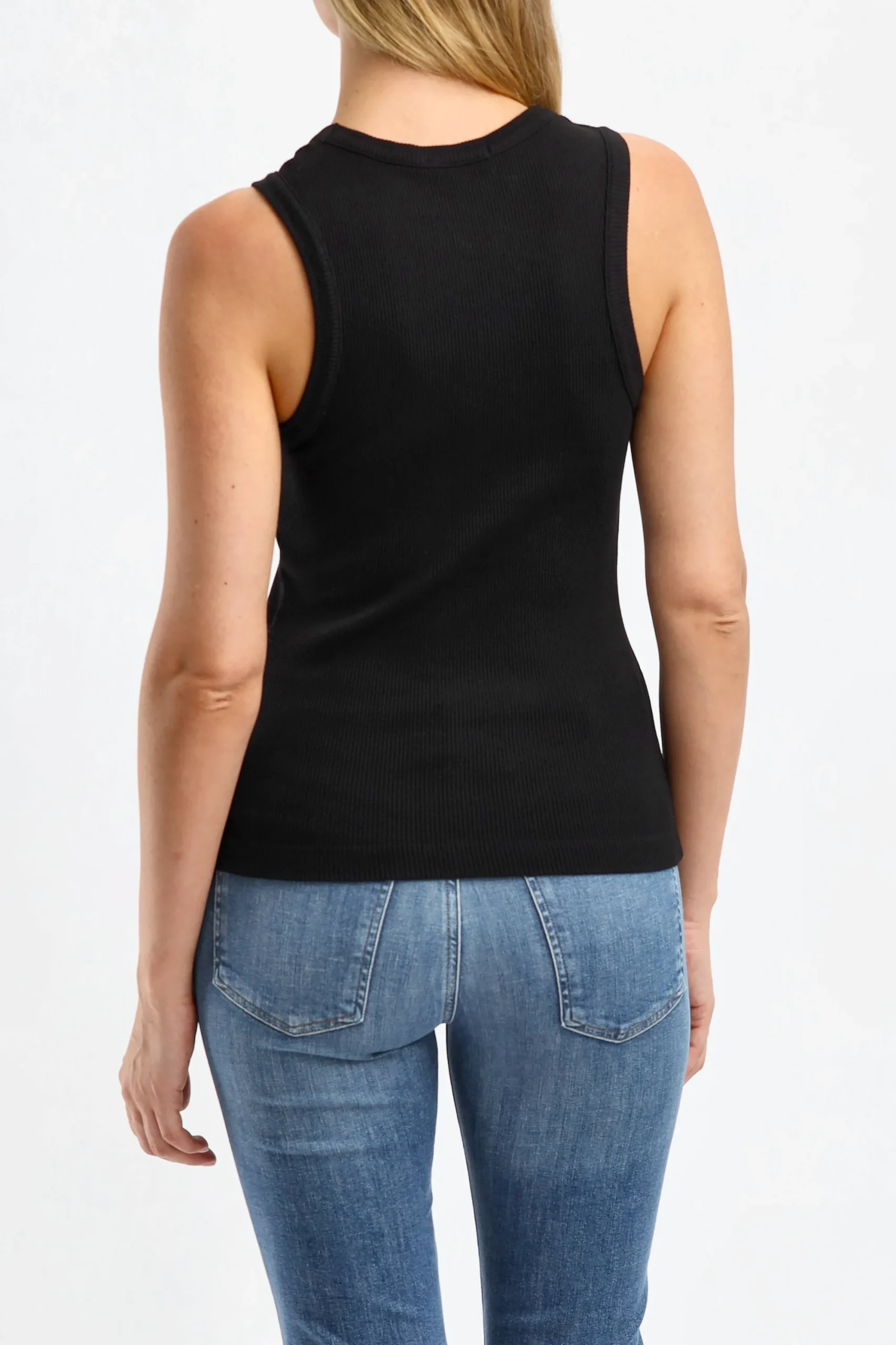 Femme Agolde Debardeur Poppy En Noir