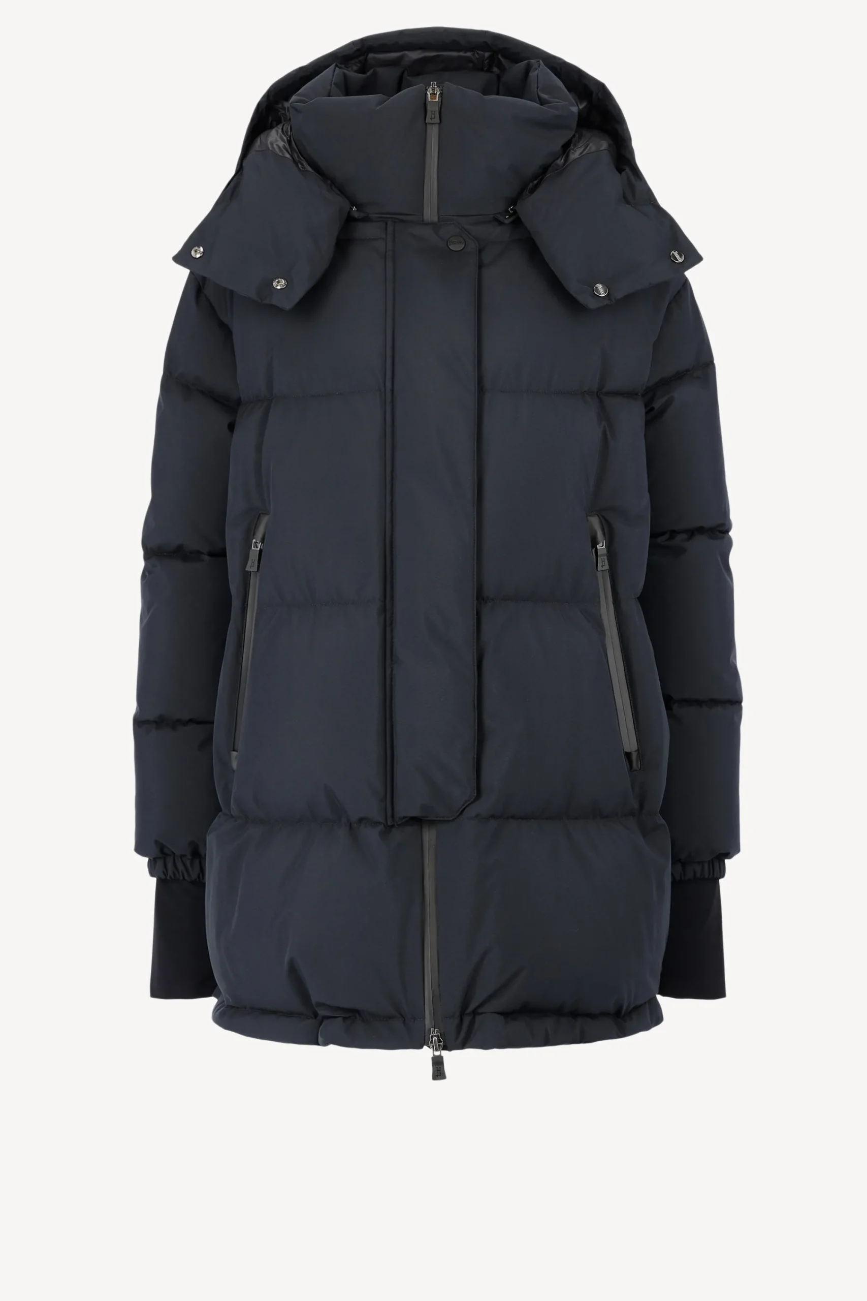 Femme Herno Doudoune A Capuche Dark Navy