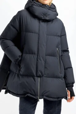 Femme Herno Doudoune A Capuche Dark Navy