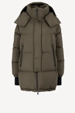 Femme Herno Doudoune A Capuche Verte