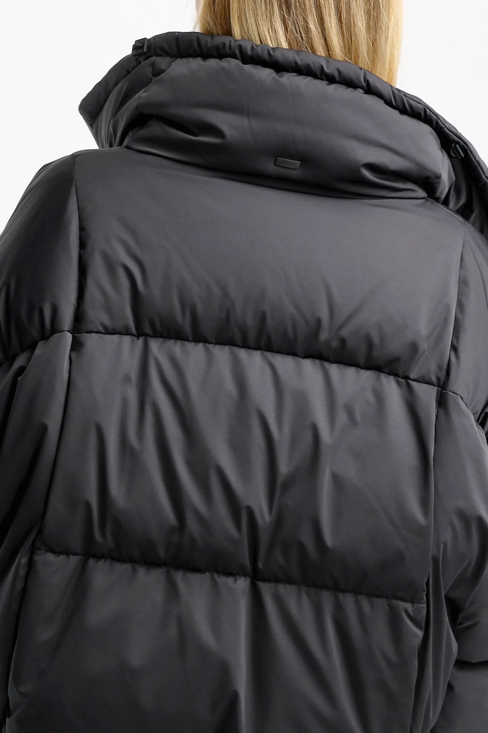 Femme Herno Doudoune Woven En Noir