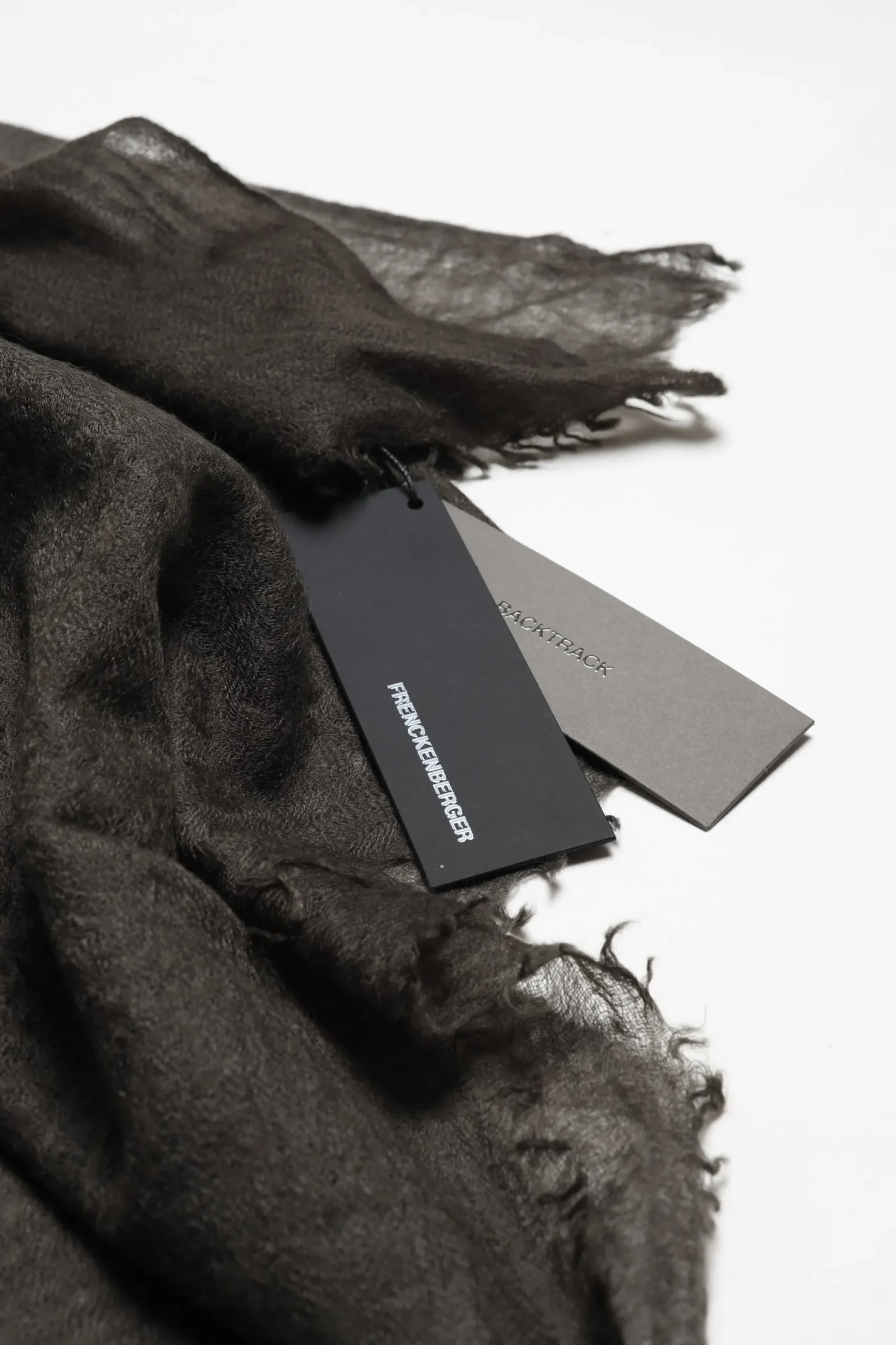 Femme Frenckenberger Echarpe Big Mono In Black Olive