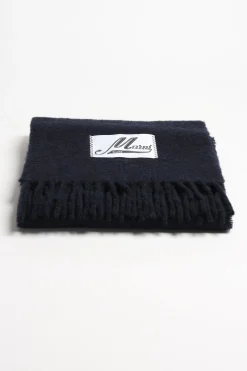 Femme Marni Echarpe En Alpaga Bleu