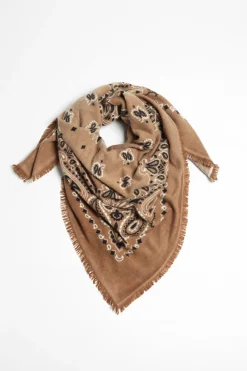 Femme Kujten Echarpe Hachiko A Caramelo