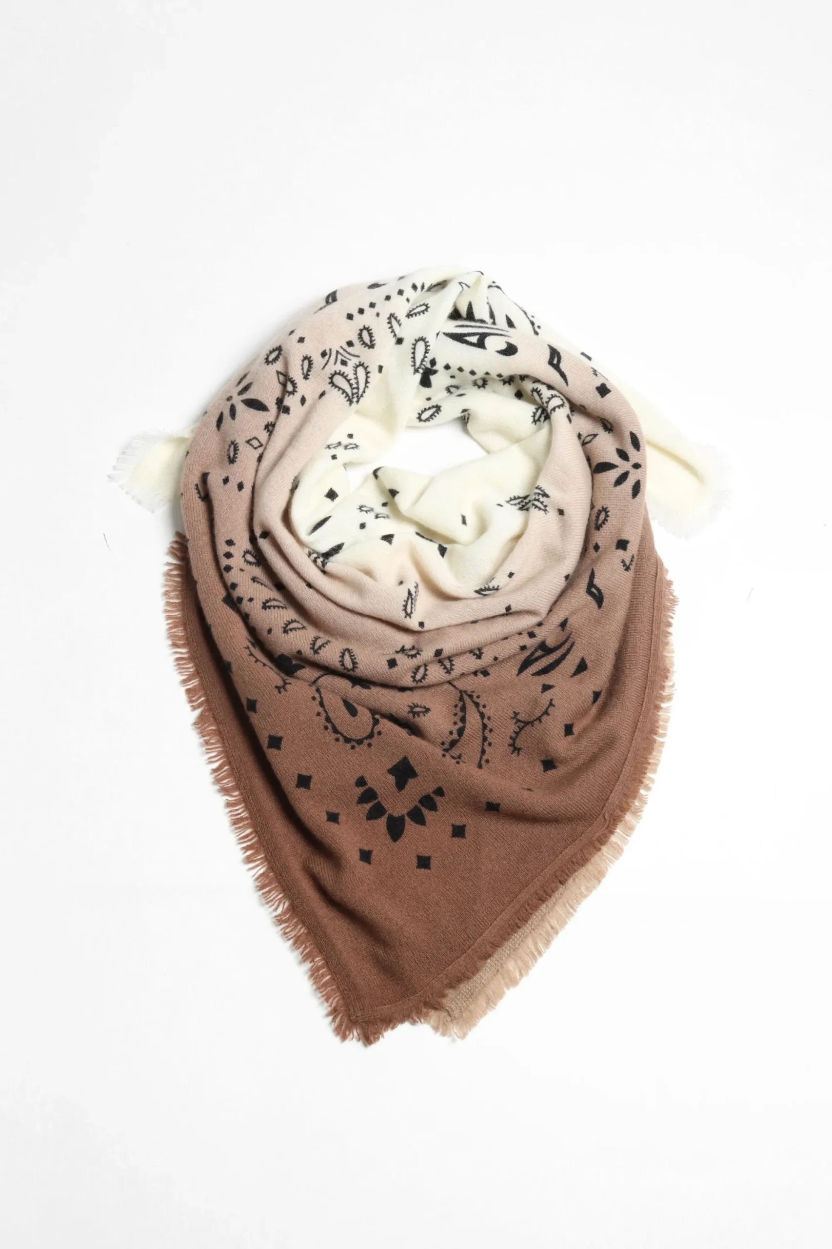 Femme Kujten Echarpe Hachiko Dip Dye A Epice