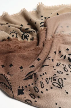 Femme Kujten Echarpe Hachiko Dip Dye A Epice