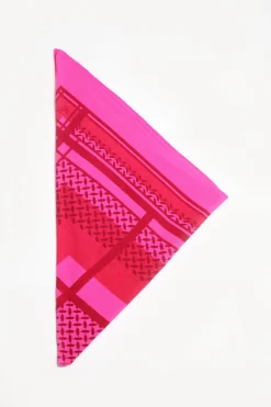 Femme Lala Berlin Echarpe Trinity Double Heritage En Rose