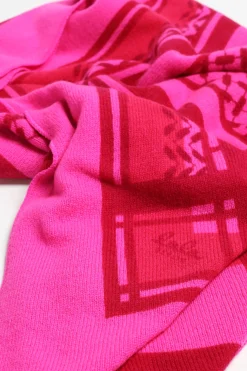 Femme Lala Berlin Echarpe Trinity Double Heritage En Rose