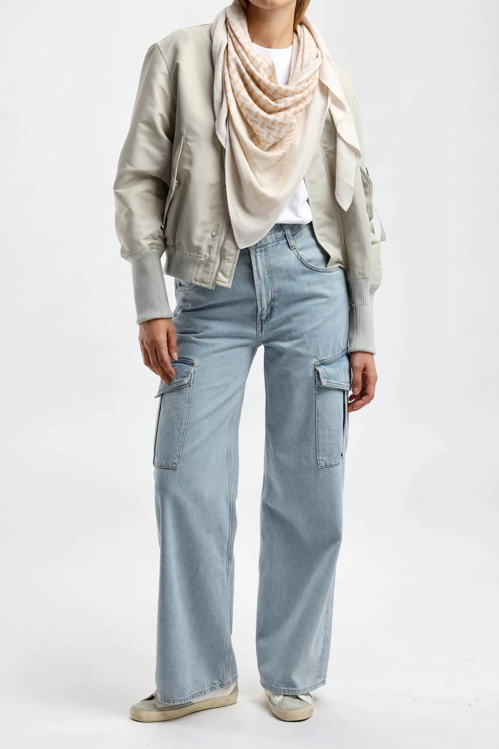 Femme Lala Berlin Foulard Trinity In Soft Vanilla