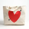 Femme Anita Hass Grand Shopper En Toile Avec Logo En Forme De Coeur