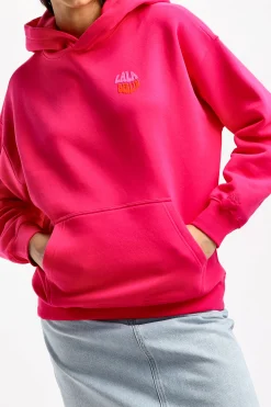Femme Lala Berlin Hoodie Irina Dans Dragonfruit
