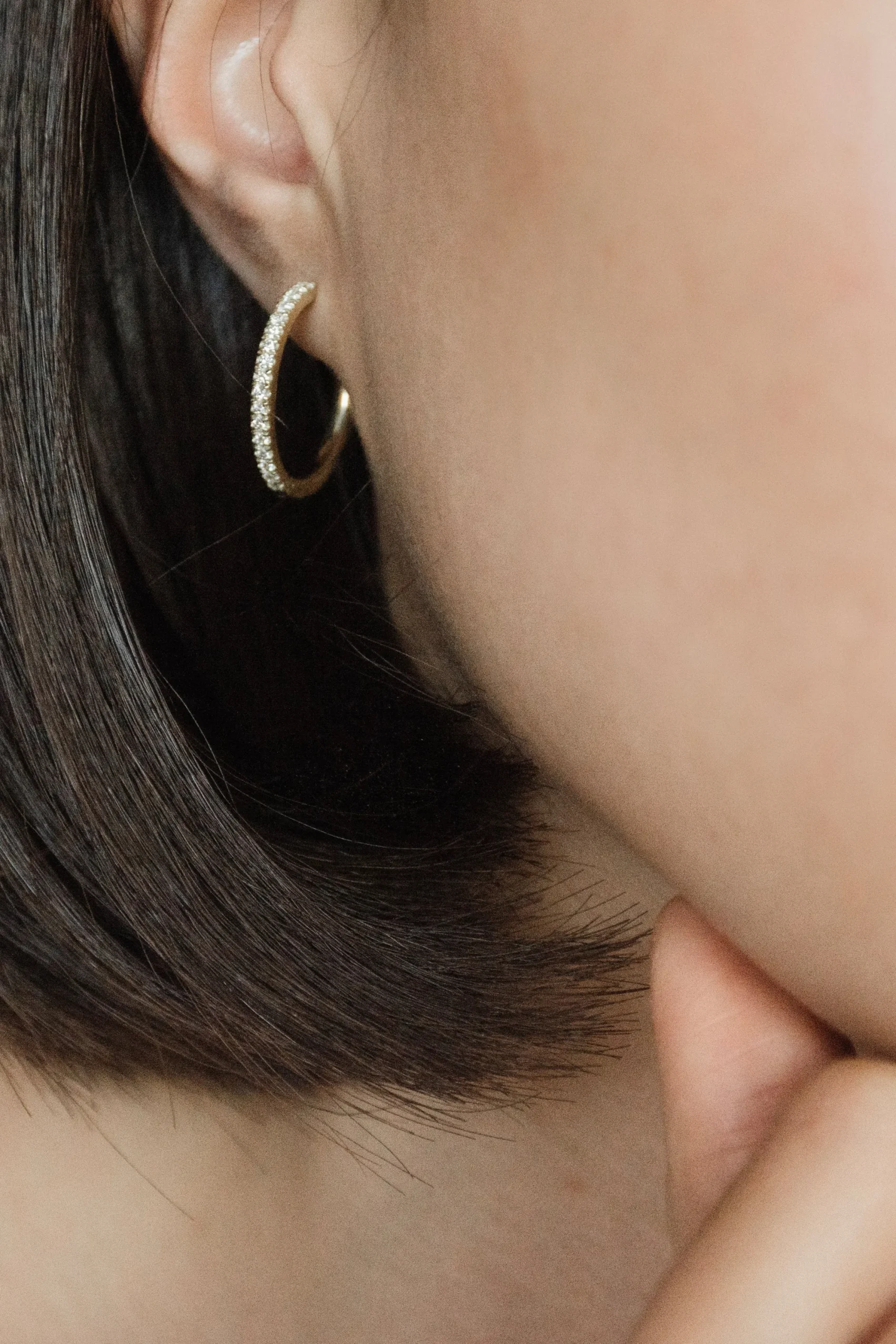 Femme Nina Kastens Jewelry Hoops Diamond En Or Jaune