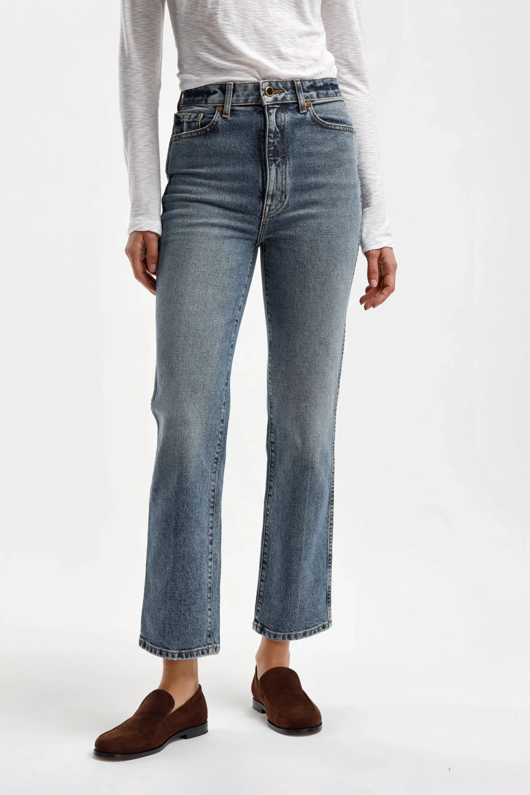 Femme Khaite Jeans Abigail En Columbia Stretch