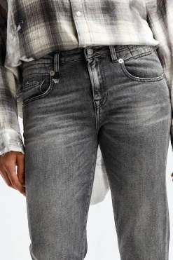 Femme R13 Jeans Boy Straight En Gris Vintage