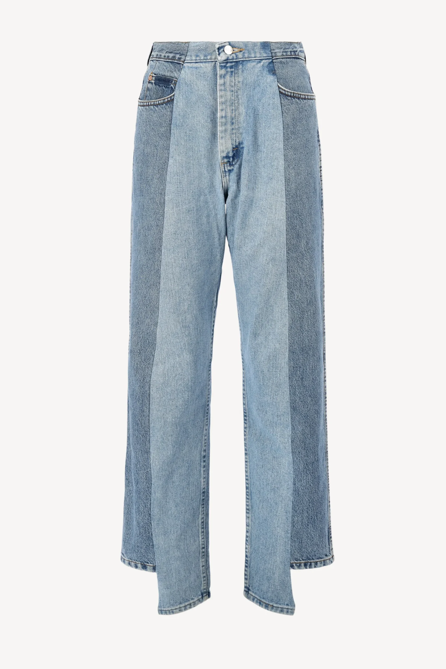 Femme E.L.V. Denim Jeans Boyfriend En Mid/Light Blue