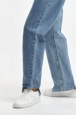 Femme E.L.V. Denim Jeans Boyfriend En Mid/Light Blue