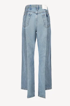 Femme E.L.V. Denim Jeans Boyfriend En Mid/Light Blue