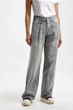 Femme R13 Jeans Damon Wide Leg En Wade Grey