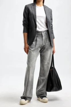 Femme R13 Jeans Damon Wide Leg En Wade Grey