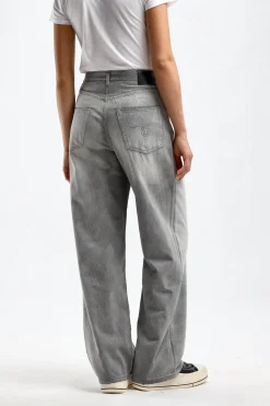 Femme R13 Jeans Damon Wide Leg En Wade Grey
