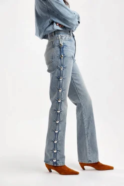 Femme Khaite Jeans Danielle Studded A Canton