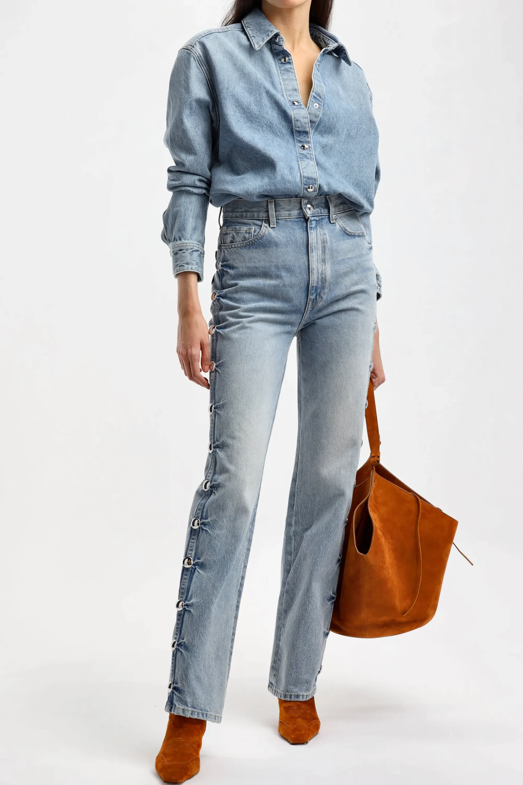 Femme Khaite Jeans Danielle Studded A Canton