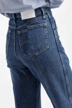 Femme E.L.V. Denim Jeans Flare En Bleu Fonce