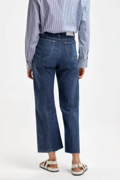 Femme E.L.V. Denim Jeans Flare En Bleu Fonce