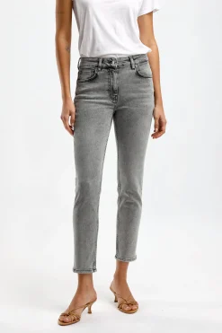 Femme IRO Jeans Galloway En Gris Use