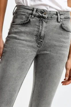 Femme IRO Jeans Galloway En Gris Use