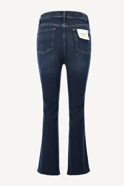 Femme 7 For All Mankind Jeans Hw Slim Kick En Bleu Fonce