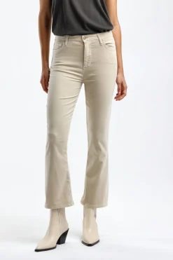 Femme 7 For All Mankind Jeans Hw Slim Kick En Velvet White