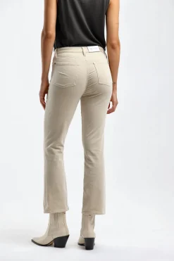 Femme 7 For All Mankind Jeans Hw Slim Kick En Velvet White