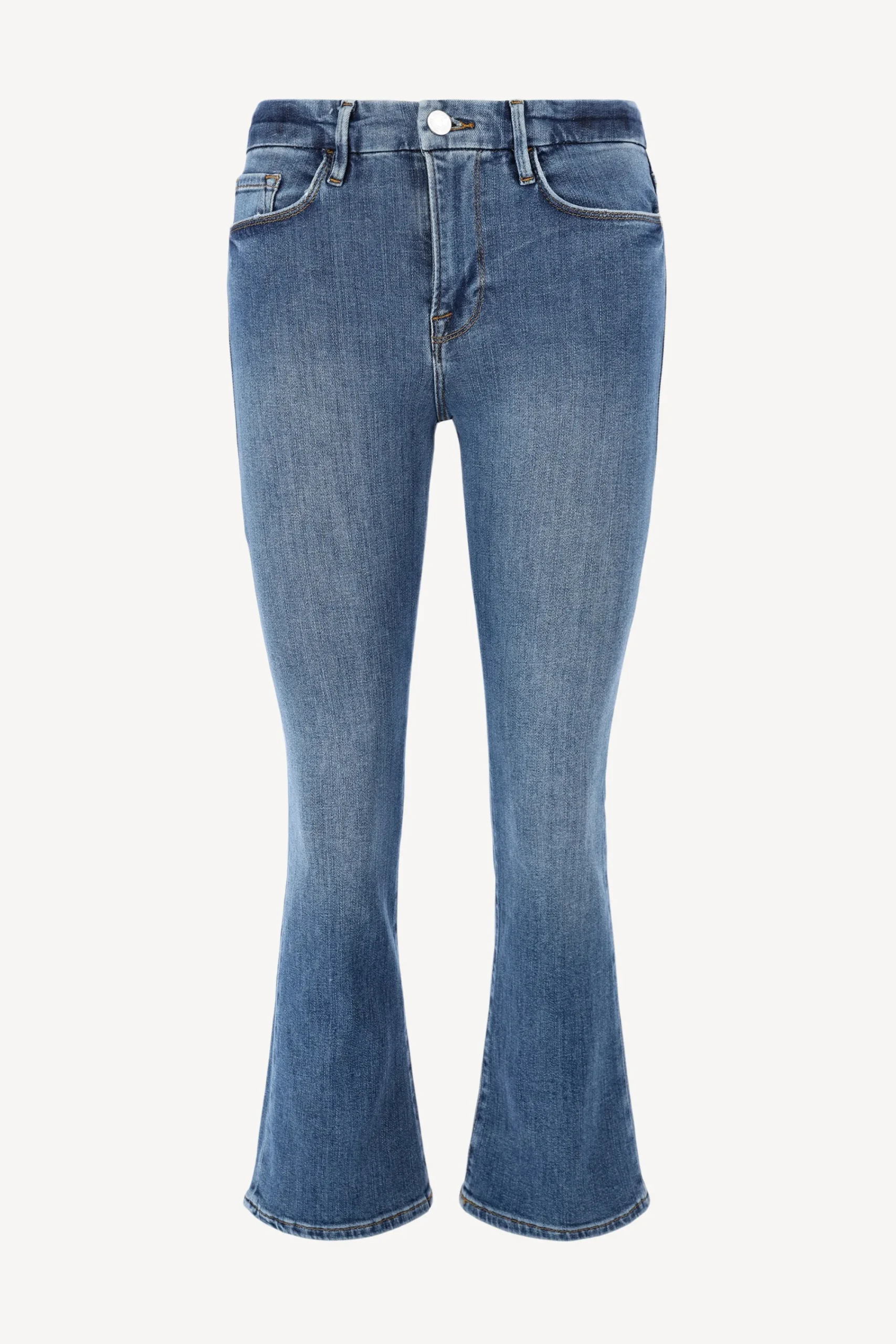 Femme Frame Jeans Le Crop Mini Boot En Samson