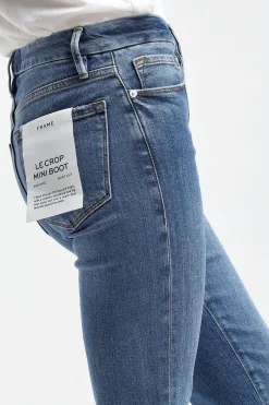 Femme Frame Jeans Le Crop Mini Boot En Samson