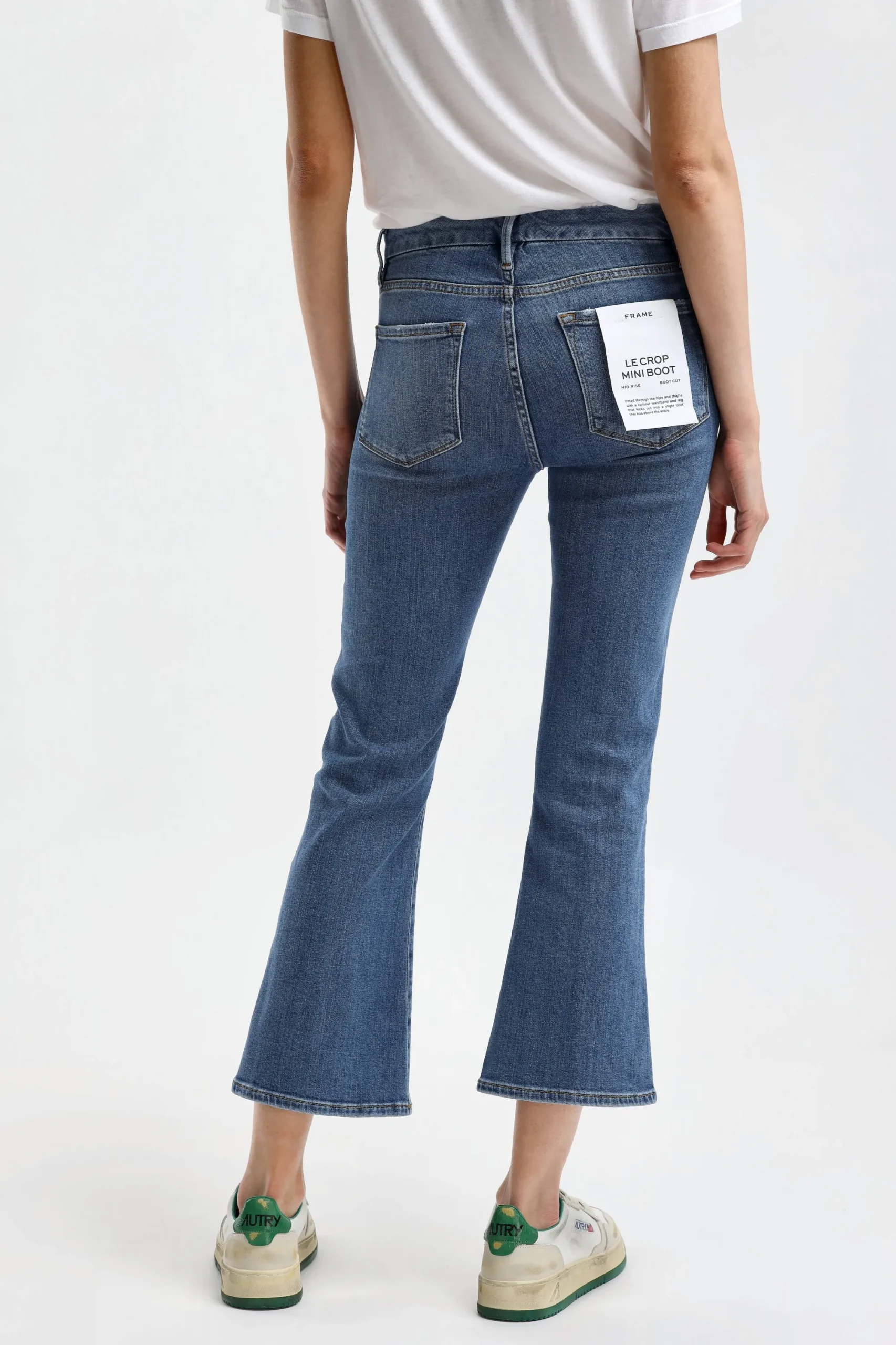 Femme Frame Jeans Le Crop Mini Boot En Samson
