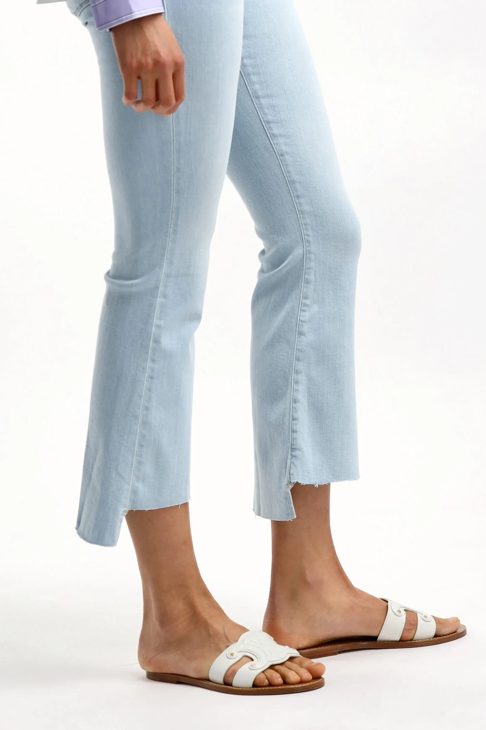 Femme Frame Jeans Le Crop Mini Boot En Clarte