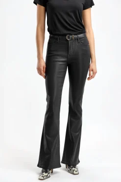 Femme Frame Jeans Le High Flare En Noir