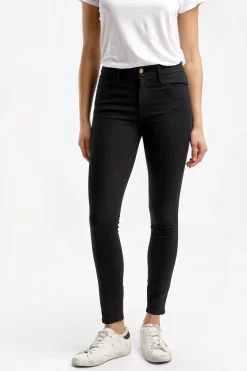 Femme Frame Jeans Le High Skinny En Film Noir