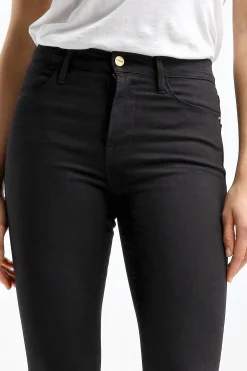 Femme Frame Jeans Le High Skinny En Film Noir