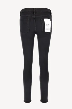 Femme Frame Jeans Le High Skinny En Film Noir