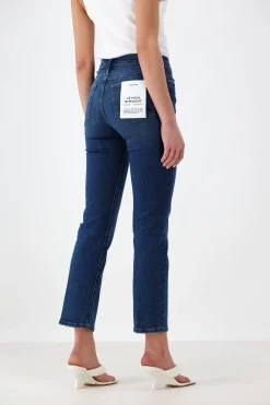 Femme Frame Jeans Le High Straight En Earthbound