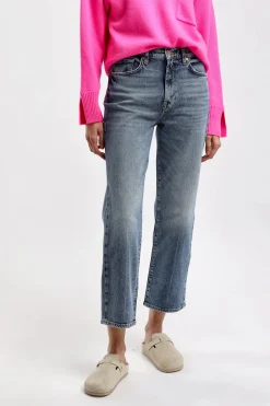 Femme 7 For All Mankind Jeans Logan Stovepipe En Bleu Clair